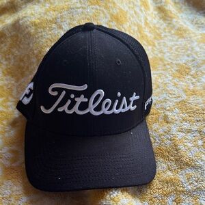 Titleist Black Cap with White Logo